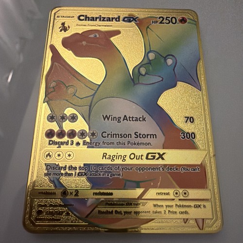 Rainbow charizard metal - gx,