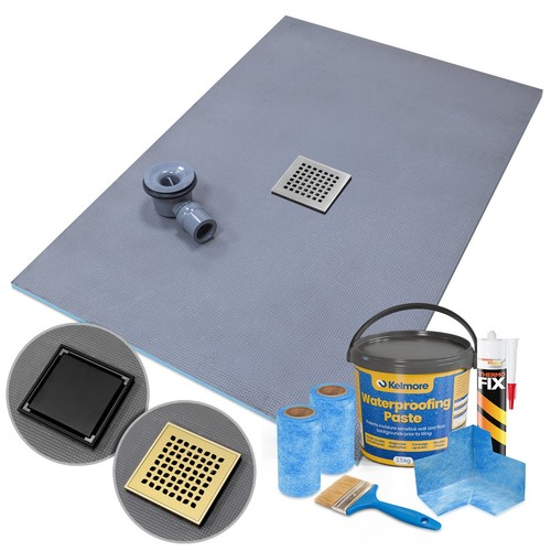 Wet room shower - wet, tray