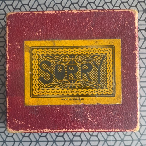 Vintage sorry card game - card,