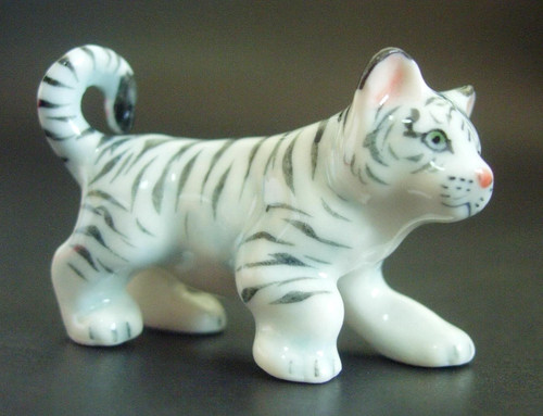 Miniature ceramic tiger - miniature,