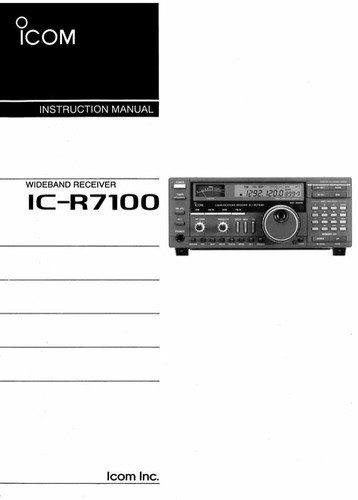 Icom r7100 - icom,