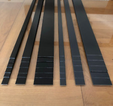 Aluminium Bar Flat Trim - Black/Grey Flooring, Windows, Door Edging - 2mm Thick