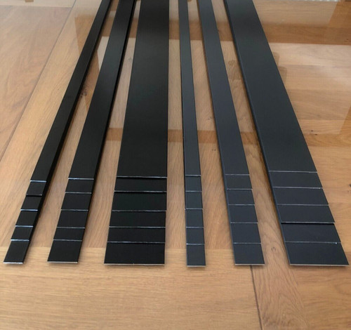 Aluminium bar flat trim - aluminium,