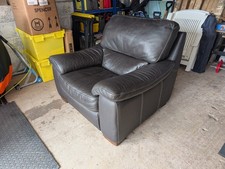 Full Grain Leather Armchair In