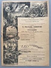 Harry Wieland and Zaeo, Early Circus Poster, 1885