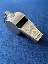 Vintage Acme Thunderer Whistle 1960s with wooden pea GWO