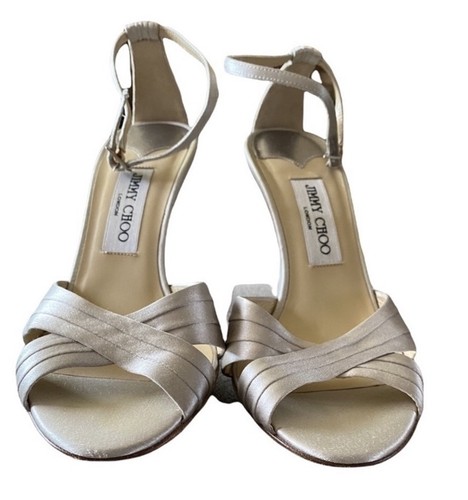 Jimmy choo silver satin - jimmy, ankle