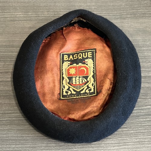 Vintage basque black beret - vintage,