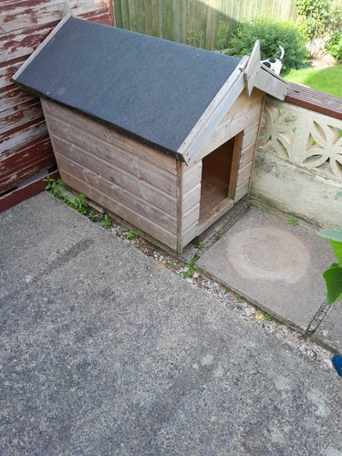 Wooden dog kennel - wooden,