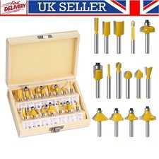 15Pcs 1/4 inch Shank Router