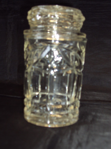 Vintage pressed glass - vintage, 6"
