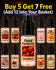 10ML Highly Concentrated Food Flavour Liquid Flavouring Essence Baking Shakes 