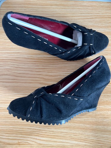 Pons quintana suede - suede, wedge