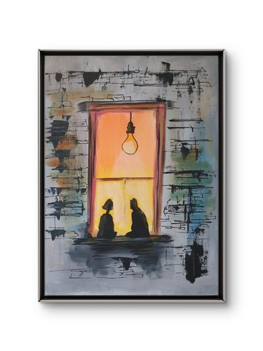 Original acrylic painting - acrylic,