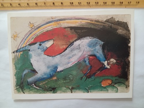 Vintage modern art postcard - modern,