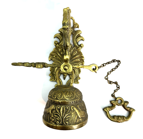 Vintage brass monastery - brass, door