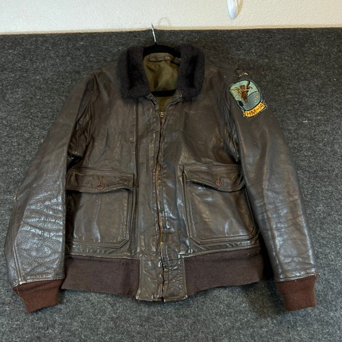Vtg navy flight jacket - navy,