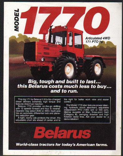 Belarus model 1770 - belarus, "model