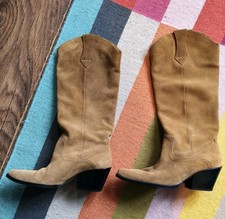 Zara Tan Brown Suede Pull On