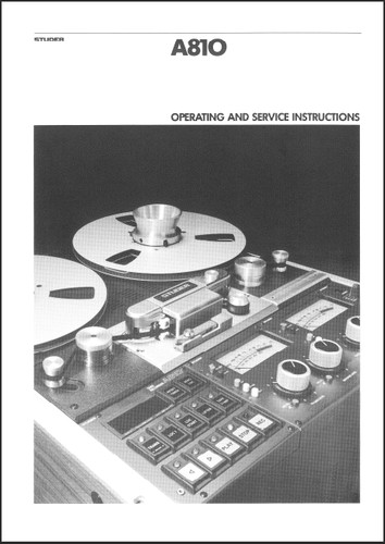 Service manual and operating - manual,