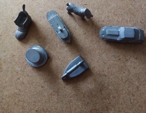 Monopoly board game pieces - board,
