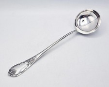 ANTIQUE CHRISTOFLE FRENCH SILVER PLATED LARGE SOUP LADLE c1900