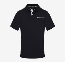 Mens Aquascutum Black Polo