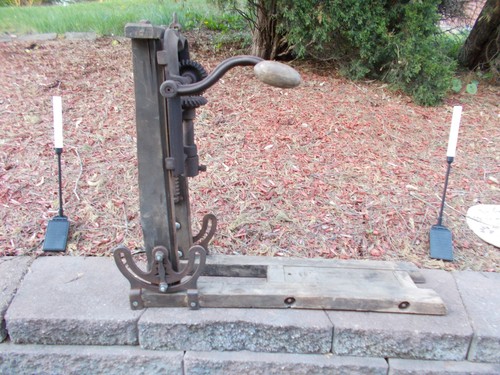 Antique folding hand crank - folding,