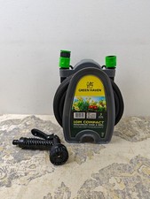 Green Haven Garden Hose Pipe Reel – 10m / 32ft Lightweight Compact Hosepipe wi