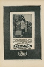 1920 Hartman Wardrobe Trunks Vintage Ad Racine Wisconsin Travel Luggage Suitcase