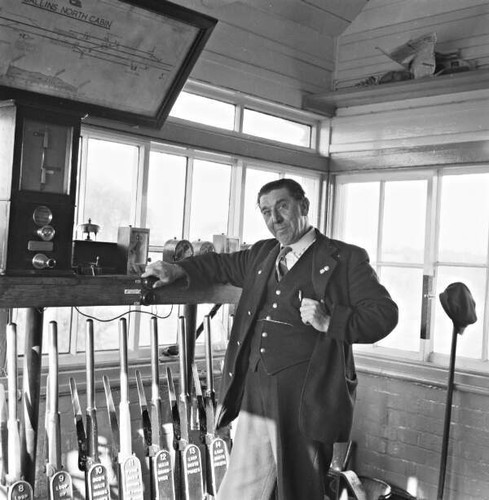 Harry crosby beside signalling - crosby,