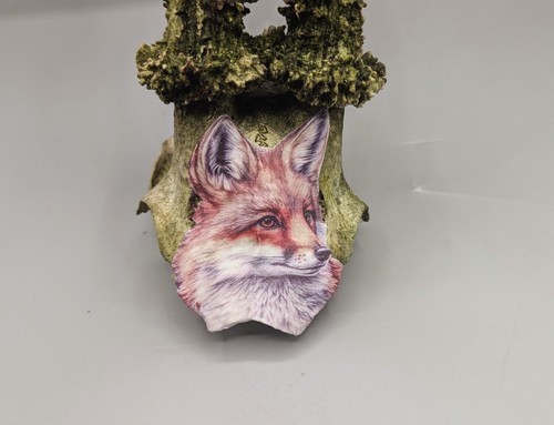 Decorated roe deer skull - roe,