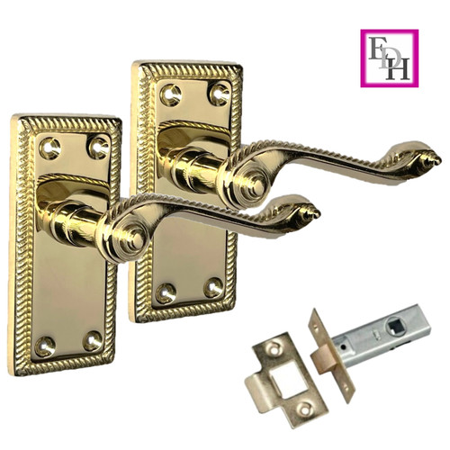 Georgian style scroll brass - georgian,