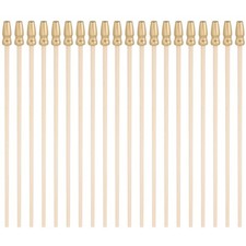 20Pcs Wood Flagpole DIY Wooden