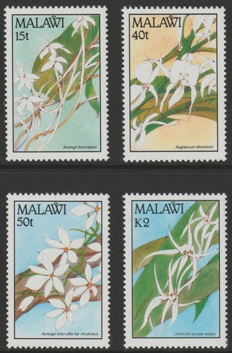 633 orchids malawi 1990 - orchids, set