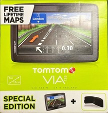 TomTom Via 135 M 5" Sat Nav – UK & Ireland – Lifetime Maps – Boxed – FREE P&P