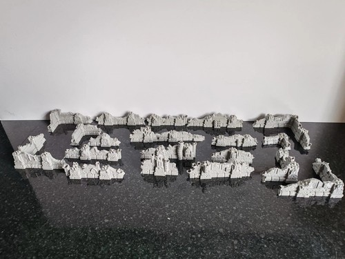Wargaming terrain ruined walls - terrain,