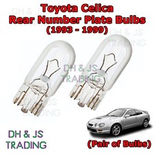 For Toyota Celica Rear Number Plate Bulbs Pair Reg Bulb Light Lights (93-99)