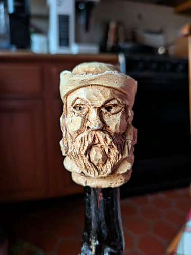 Vintage hand carved wooden - hand,