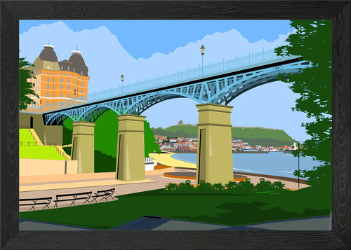 Scarborough spa bridge framed - spa,