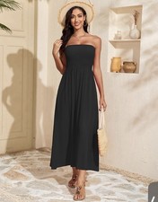 Capuffy Women's Strapless Boho