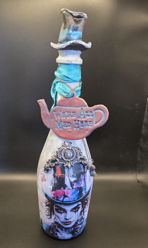 Painted glass decorative - painted,
