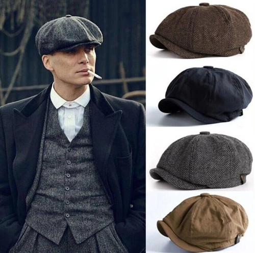 Men flat cap washed - flat,