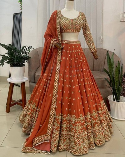 Party wear bridal - wear, lehnga