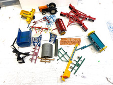 BRITAINS.FARM.MASSEY TRACTOR.BALER.DISC HARROW.CARTS.DRILL.HAY TEDDER.CABS.STY