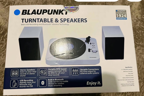 Blaupunkt turntable speakers - turntable,