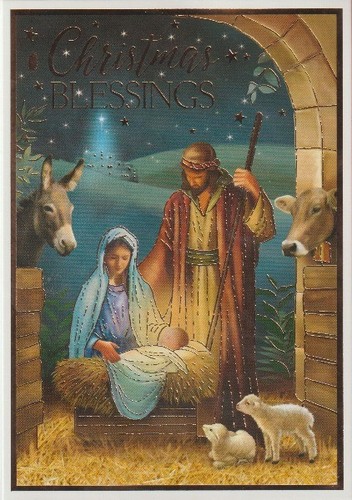 Religious christmas greeting - religious,