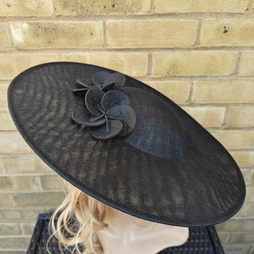 Black flower wide - black,