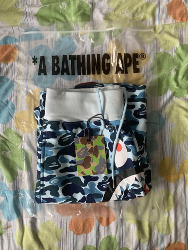 Bape blue camo shark sweat - bape,
