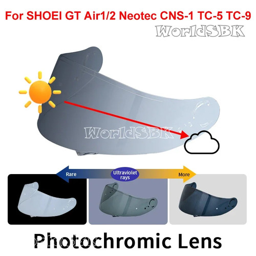 Photochromic visor for shoei - for,